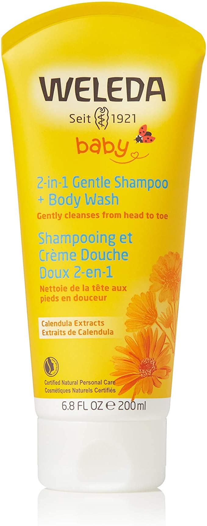 2in1 Gentle Shampoo + Body Wash - Calendula 200ml