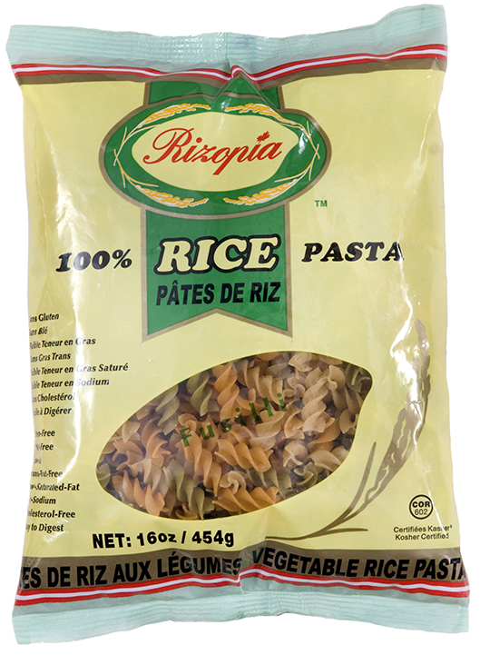 Organic Vegetable Rice Fusilli 454gx6
